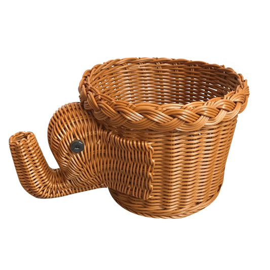 Handwoven Storage Basket Rattan Storage Tray Cute Wicker Basket Bread Fruit Breakfast Tea Picnic Basket Kitchen Storage Basket